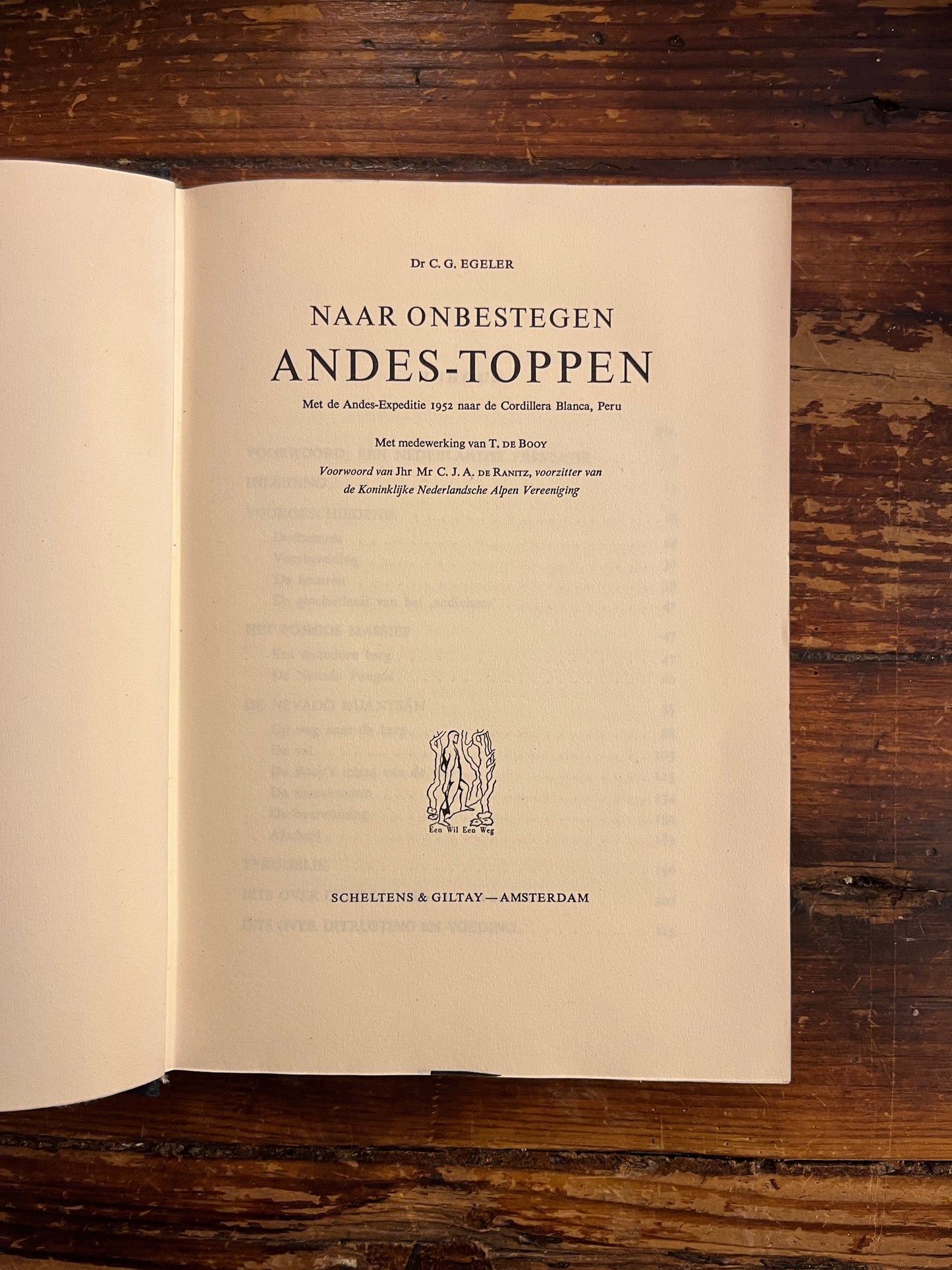 Naar Onbestegen Andes Toppen, Dr C.G. Egeler